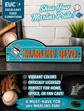 Florida Marlins Blvd. Street Sign